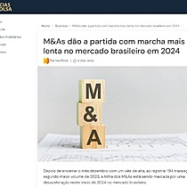 M&As do a partida com marcha mais lenta no mercado brasileiro em 2024
